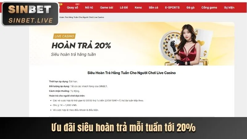 Hoàn trả cược bóng đá hàng tuần